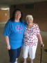 Patti Cecil (Admin. Specialist) with Ms. Betty Bevins, a 40 year cancer survivor.