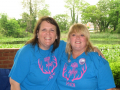 Robyn (L) and Melissa Williamson (R), team member and Admin Specialist for Nanticoke Health Services Case Mgmt. department. She is a 2 year cancer survivor.