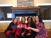 From left to right: Jennifer Johnson with Wicomico County Health Department, Sharon Lynch with Somerset County Health Department, Crystal Bell with Worcester County Health Department and Michelle McGowan with Atlantic General Hospital.